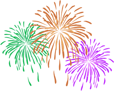 Fireworks Clipart Google - Fuochi D Artificio Png (397x308)