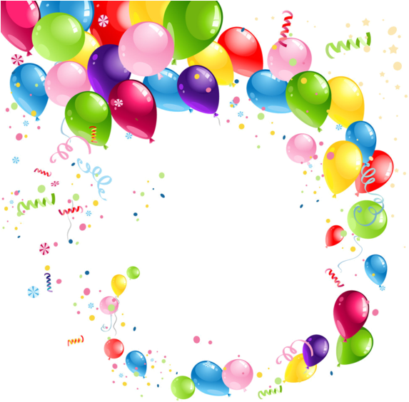 "balloons In A Circle" - Balloons Vector Free (600x581)