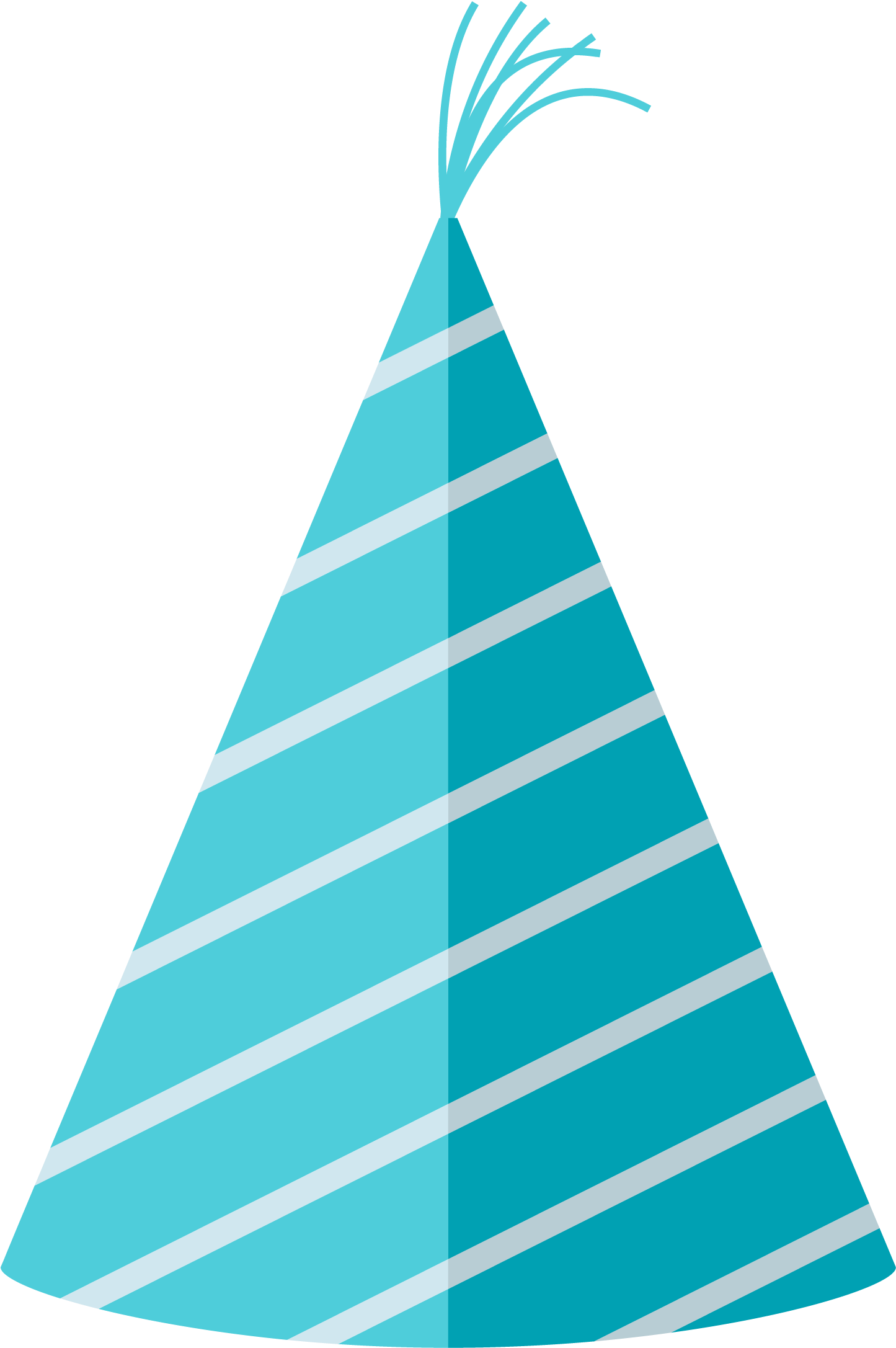 Party Hat Birthday Blue - Hat (3543x3543)
