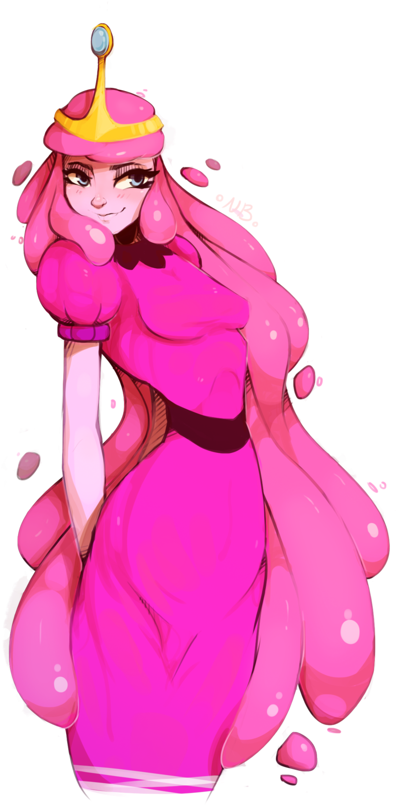 Princess Bubblegum Fanart Png (1024x1692)