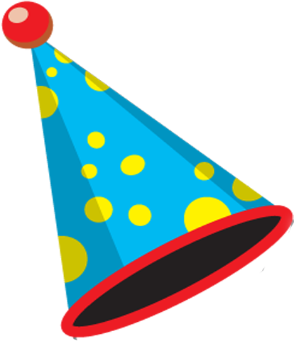 Cropped Party Hat - Birthday Cake Clip Art (512x512)