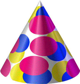 Graphics For Birthday Hat Transparent Graphics - Transparent Birthday Hat Gif (348x361)