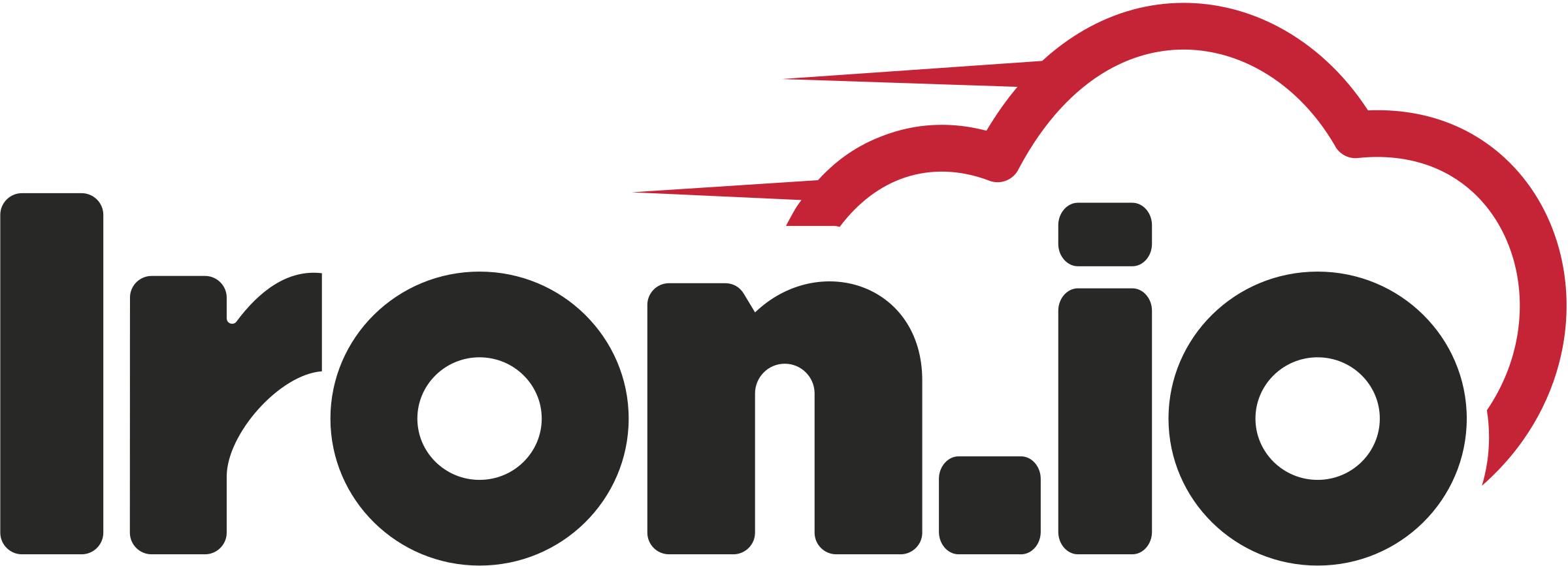 Io Logo Png Transparent - Iron Io Logo Png (2400x867)