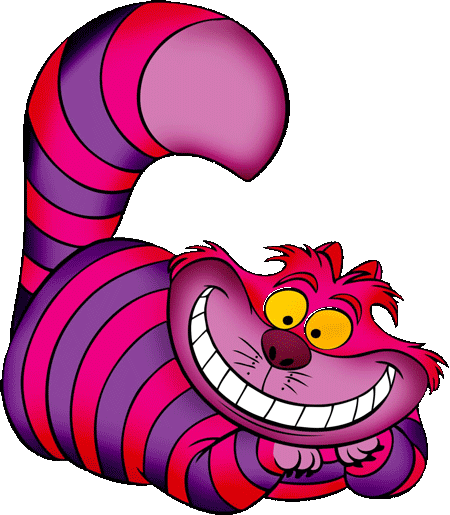 Alice In Wonderland - Cheshire Cat Gif Transparent (450x515)