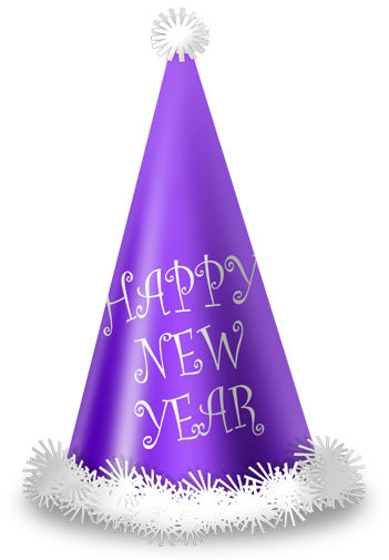 Purple Hat - New Years Party Hat Png (512x512)