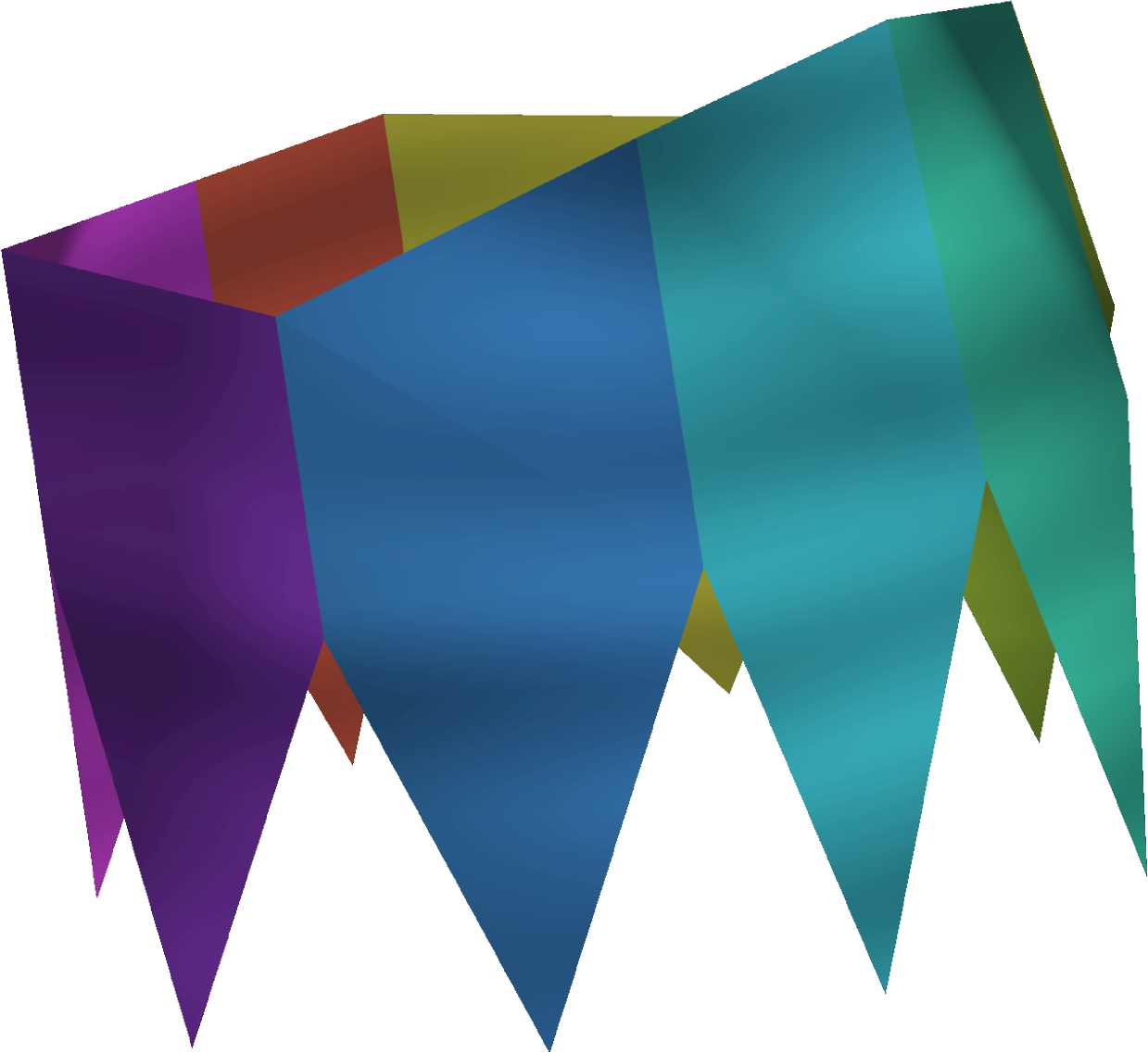 Chromatic Partyhat Detail - Old School Runescape (1239x1137)