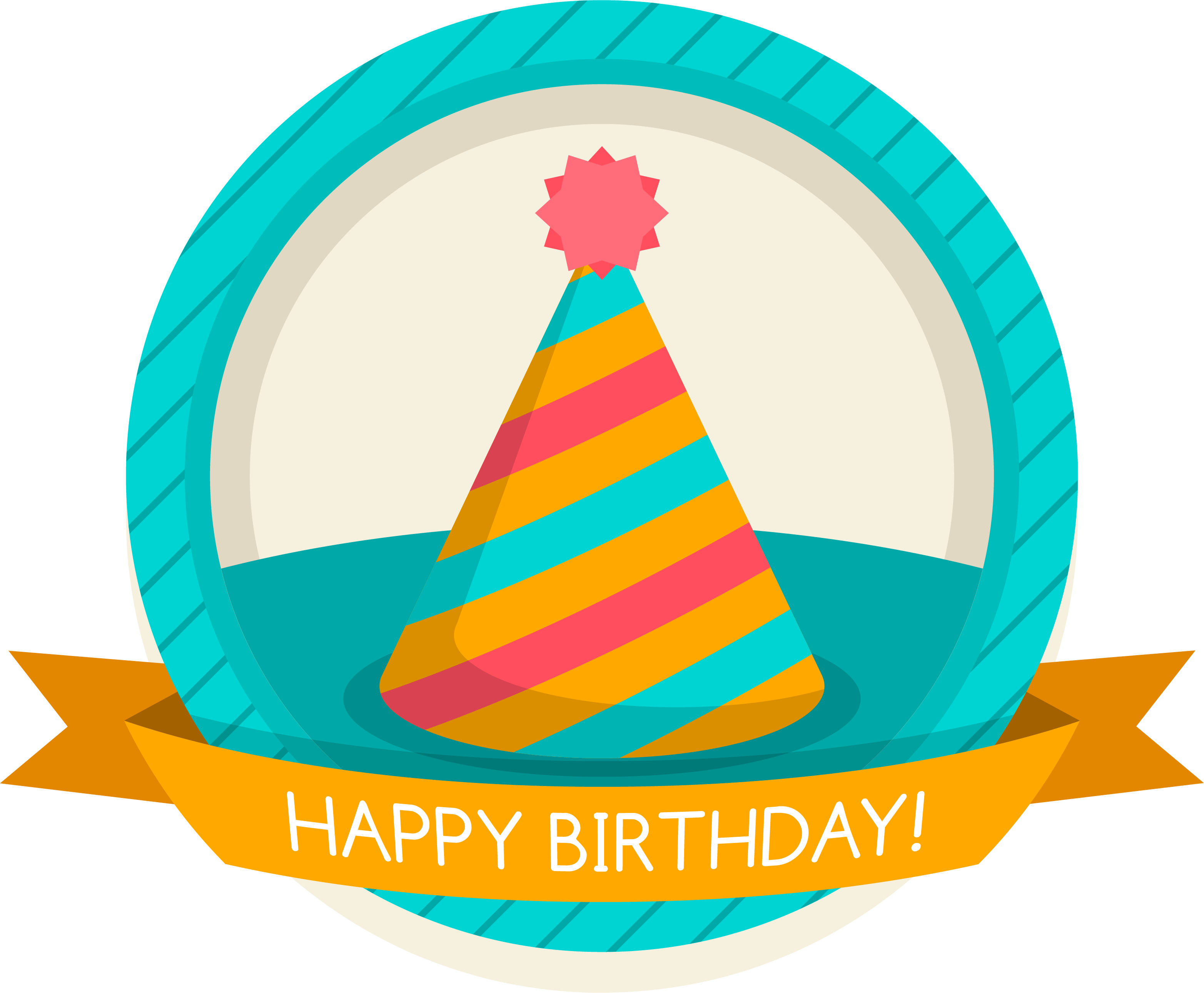 Party Hat Birthday Symbol Clip Art - Blue (3129x2581)