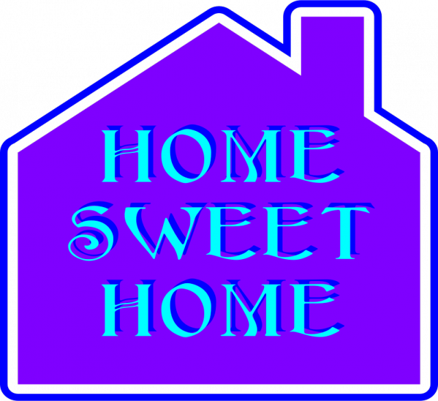 Home Sweet Home Clipart (639x585)