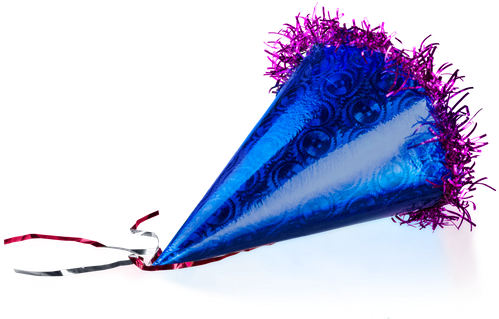 Party Hat Isolated On White Background - Party Hat (550x343)