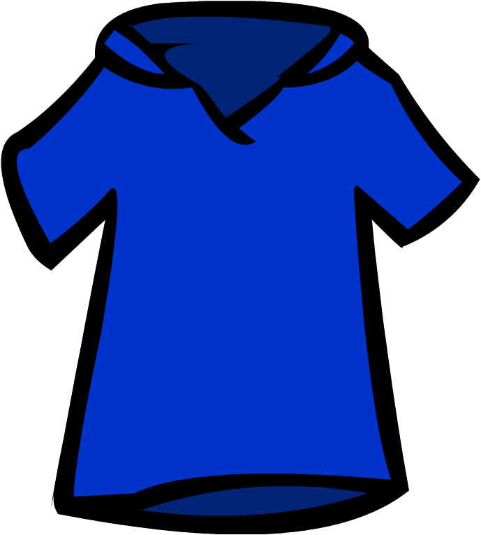 Shirt Clipart Poloshirt - Club Penguin Polo Shirt (689x765)