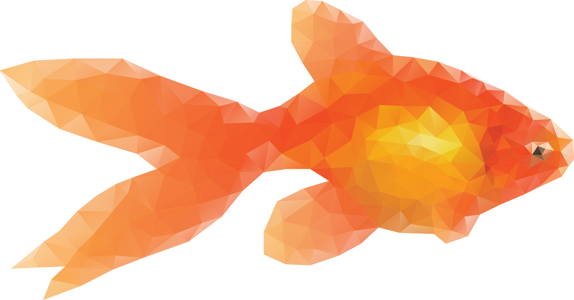 Video And Animation May Be The Fastest, Most Efficient - Low Poly Goldfish (1920x1006)
