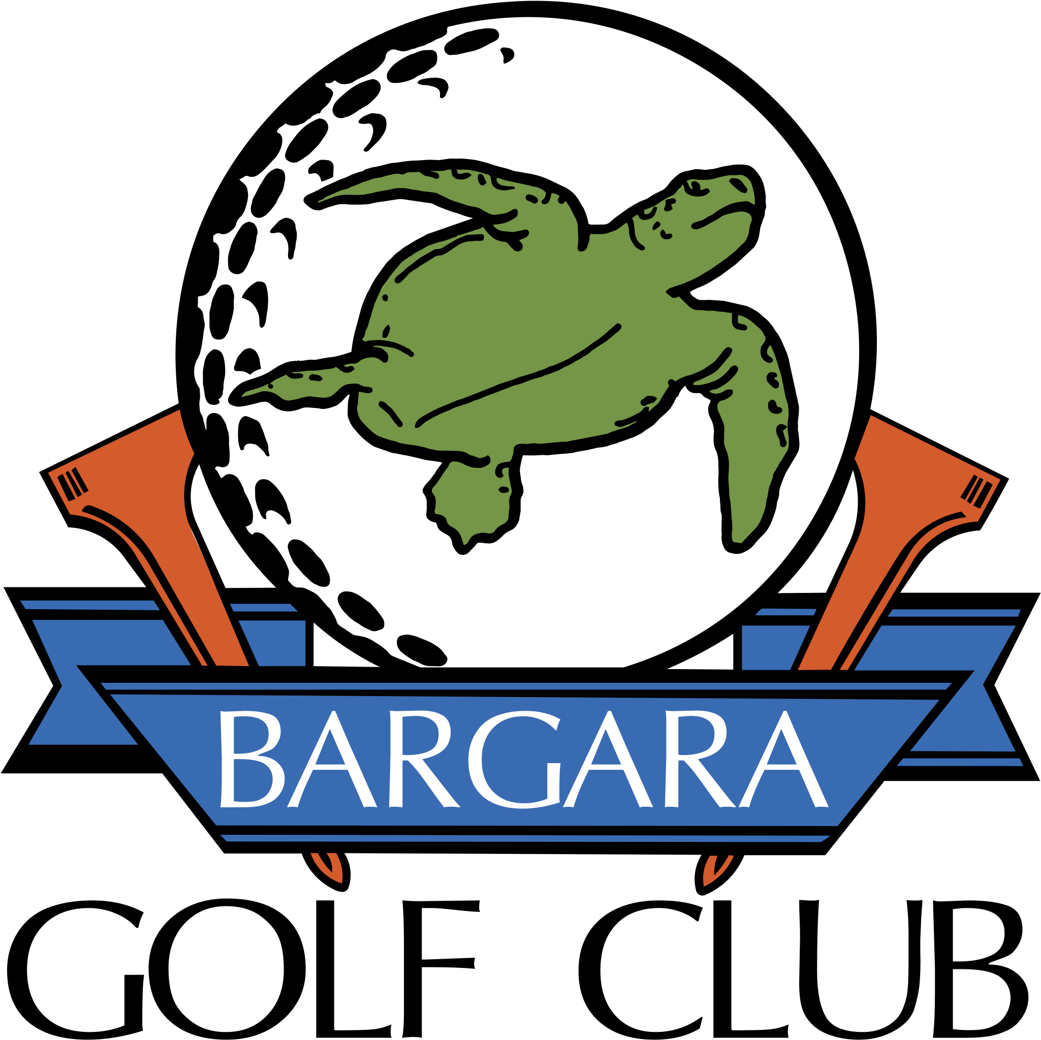 Bargara Golf Glub Logo Png Transparent - 1 Promotional Domed Round Golf Bag Tags (pers) (2400x2400)