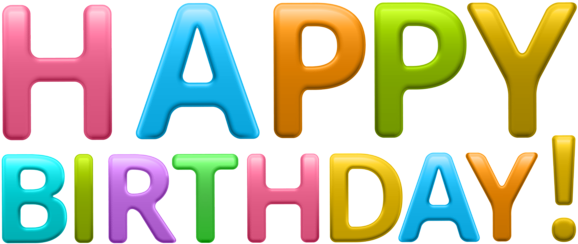 Colorful Happy Birthday Transparent Png Clip Art Image - Happy Birthday Fondo Transparente (600x261)