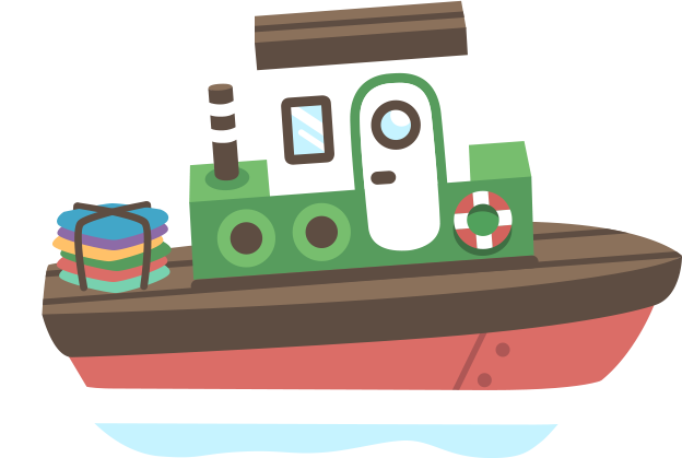 Tugboat - - Steam Boat Animation (624x419)