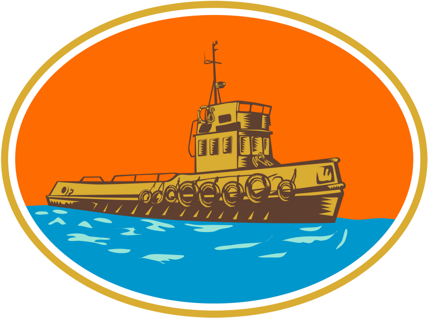 Tugboat Tug Towboat Woodcut Example Image - Tugboat (1200x800)