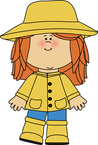 Girl Hat Clipart - Rain Came Down By David Shannon Activities (338x500)
