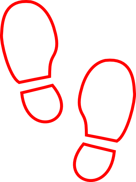 Shoe Print Clip Art At Clker Com Vector Clip Art Online - Clip Art (444x596)