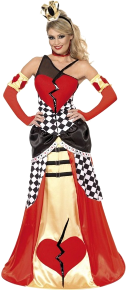 Queen Of Broken Hearts Outfit - Déguisement Reine De Coeur Pas Cher (366x580)