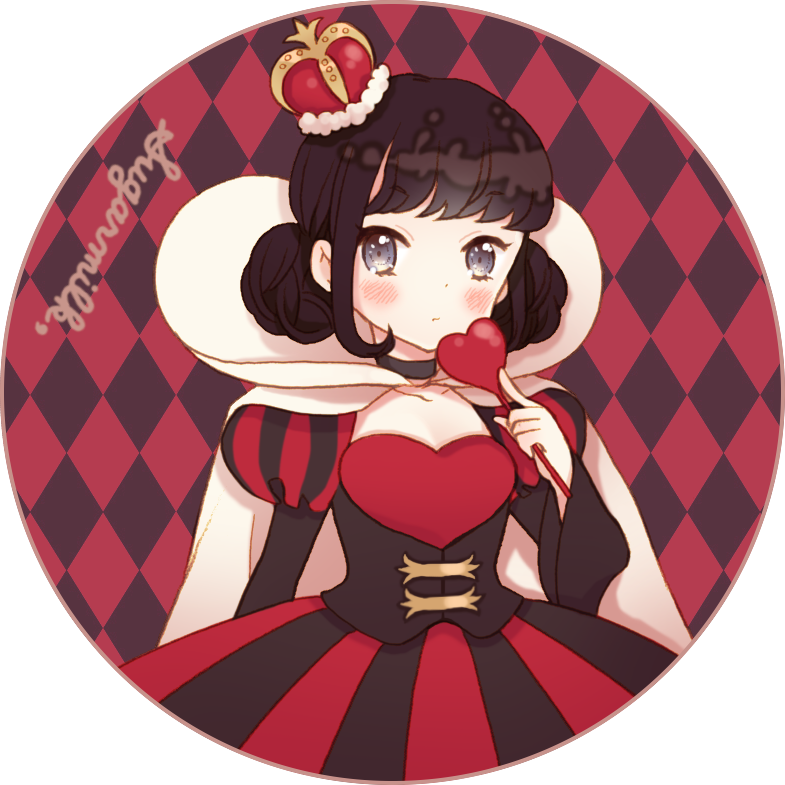 Queen Of Hearts By Kurusun - ハート の 女王 可愛い (785x785)