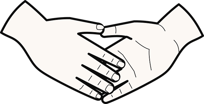 Handshake, Hand Shake, Agreement, Hands - Shaking Hands Clip Art (664x340)
