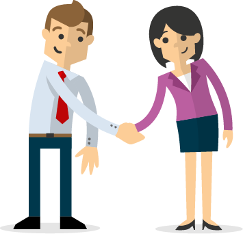 Cartoon Professional Women Vector Material 355*342 - Clients Vector (355x342)