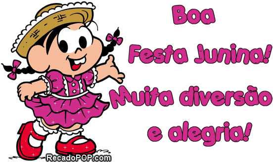 Recado Facebook Boa Festa Junina - Turma Da Monica Festa Junina (552x328)
