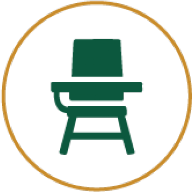 Icon For A Classroom Bench And Desk - Classroom (570x470)
