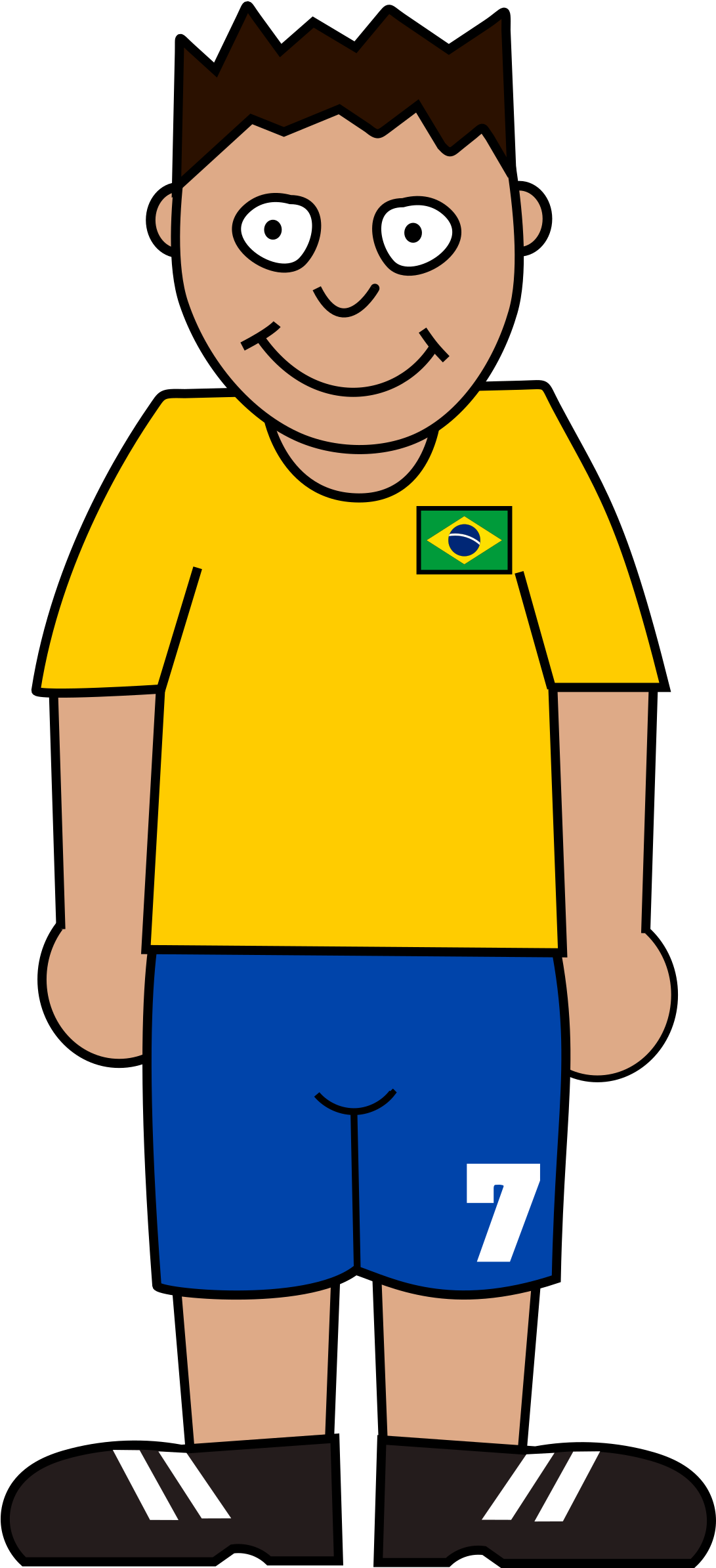 Big Image - World Cup Soccer Player Clipart Png (1090x2400)