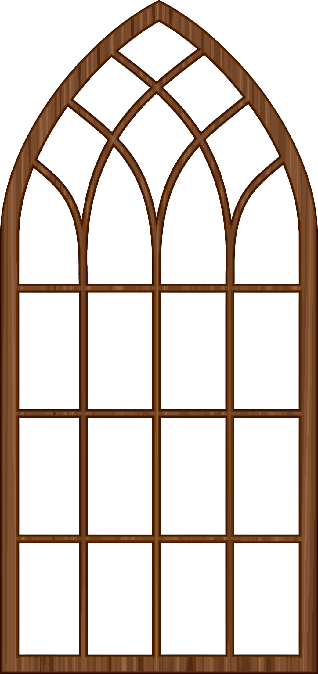Big Image - Wood Window Frame Png (1042x2210)