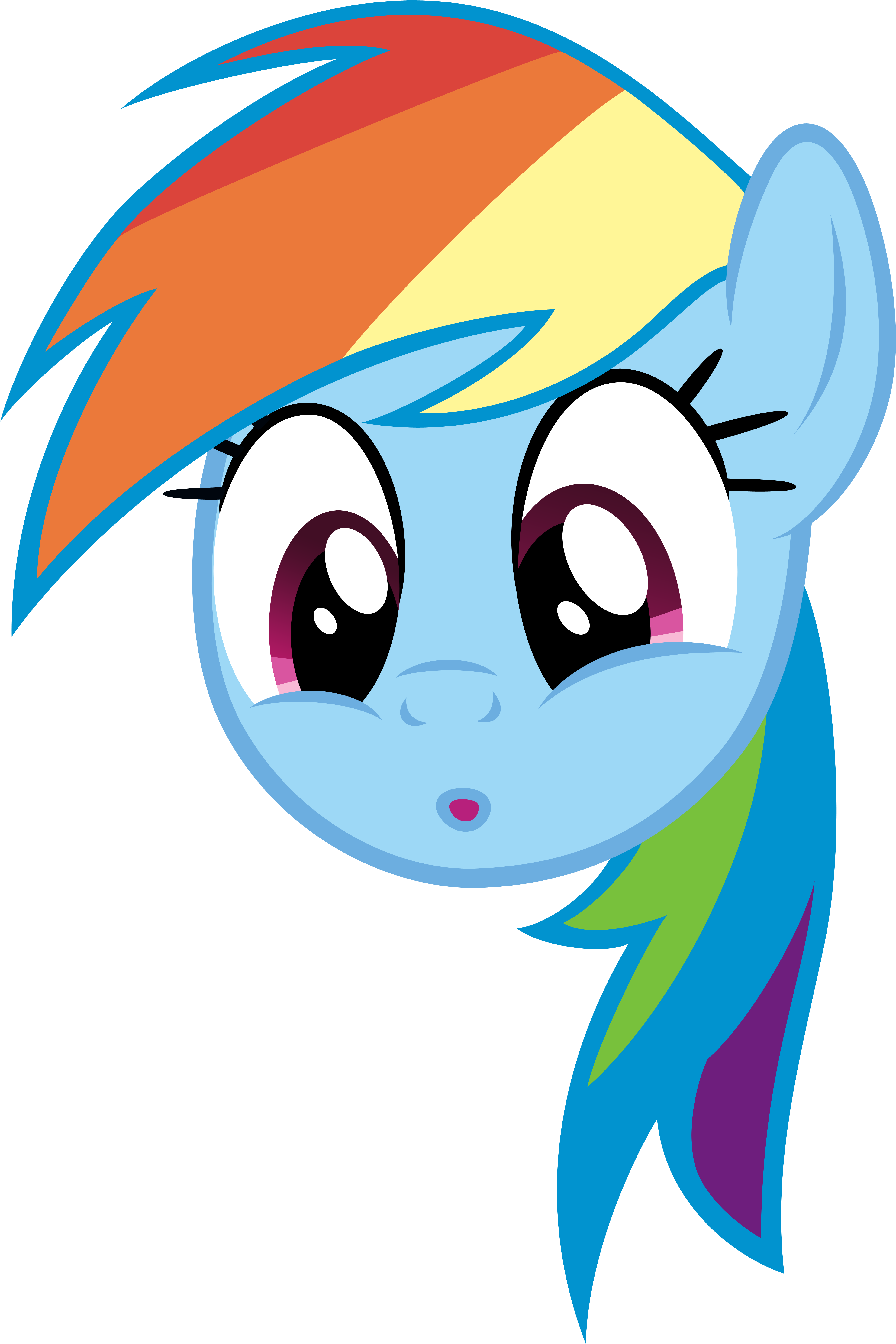 Rainbowdash Oooooo Face By Xgsymarley On Deviantart - My Little Pony Face Png (4800x7197)