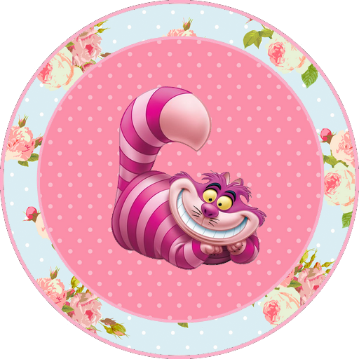 Free Printable Kit Of Alice In Wonderland - Alice In Wonderland Cat (512x512)