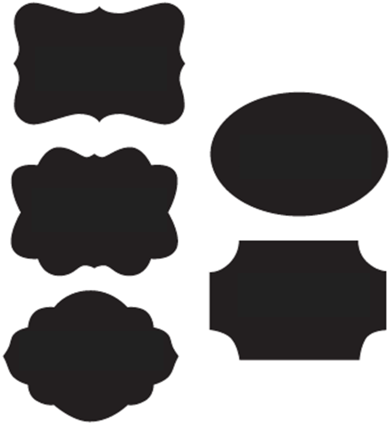 Chalkboard Label Clipart - Blackboard Shape Png (900x900)