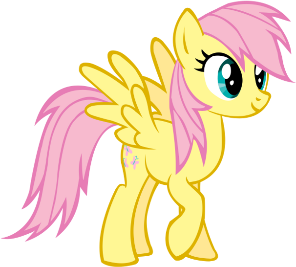 My Little Pony Clipart Flutter - Rainbow Dash Vector (649x593)