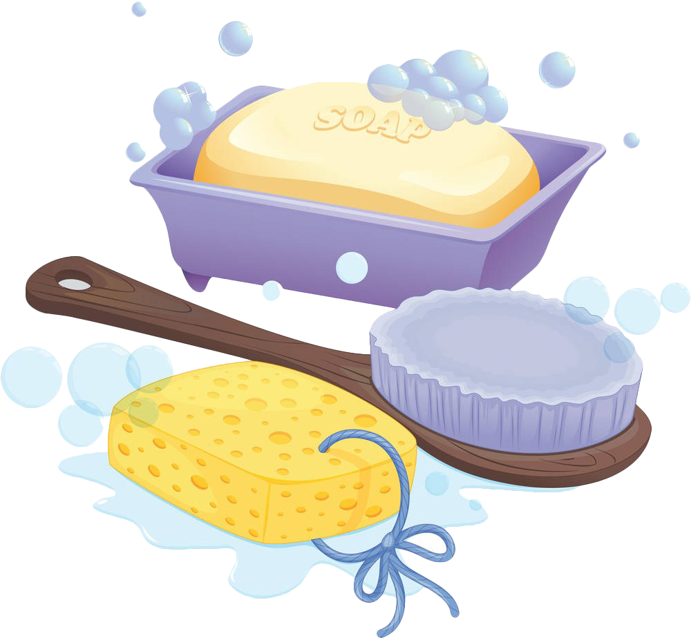 Soap Shampoo Shower Gel Clip Art - Bath Soap And Shampoo (1000x924)