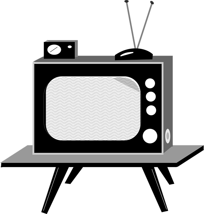 Television Clipart Tube Tv - Television Essay In Hindi (687x720)