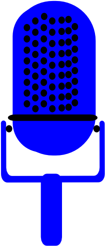 Purple Microphone Clipart (600x600)