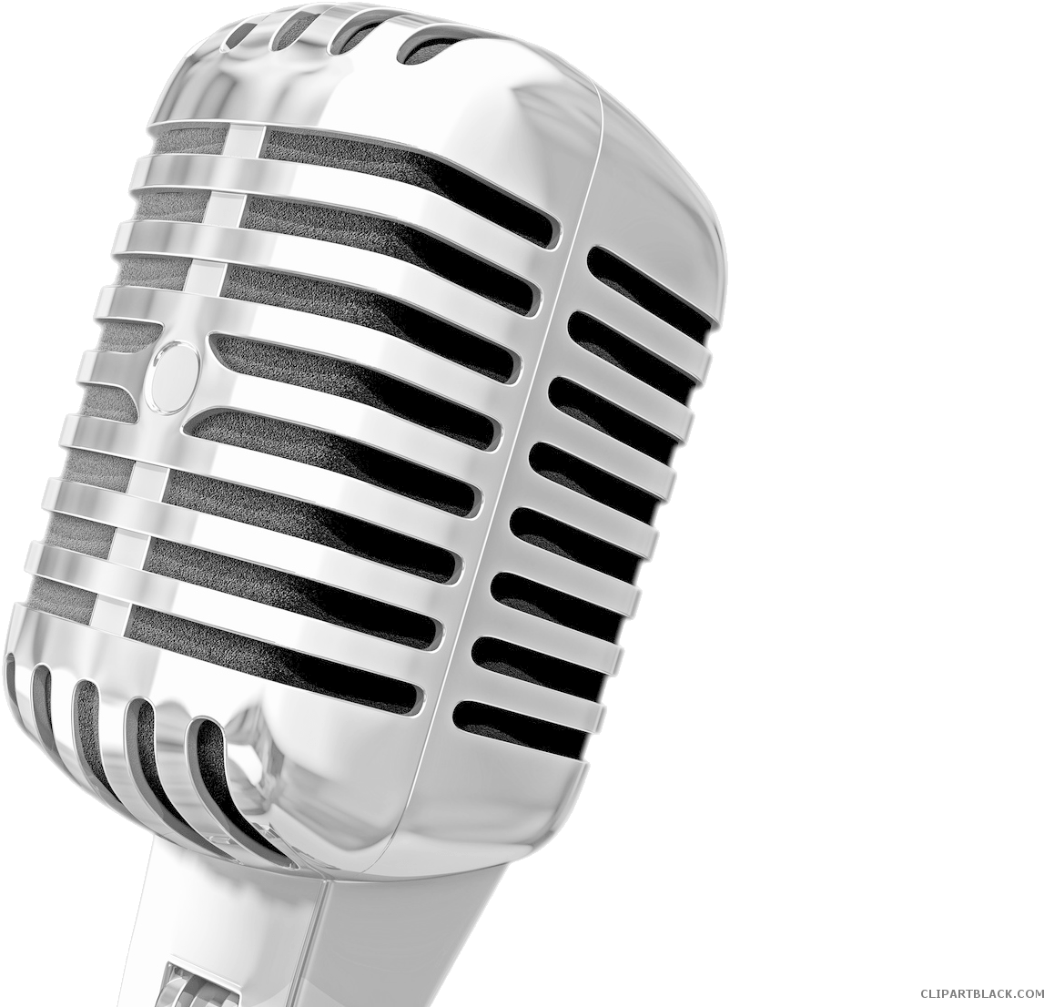 Microphone Transparent Tools Free Black White Clipart - Mic In A Transparent Background (1568x1156)