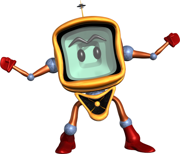 An Annoying, Ambulatory Television Set From Bob's Apartment - Reboot Mike The Tv (586x500)