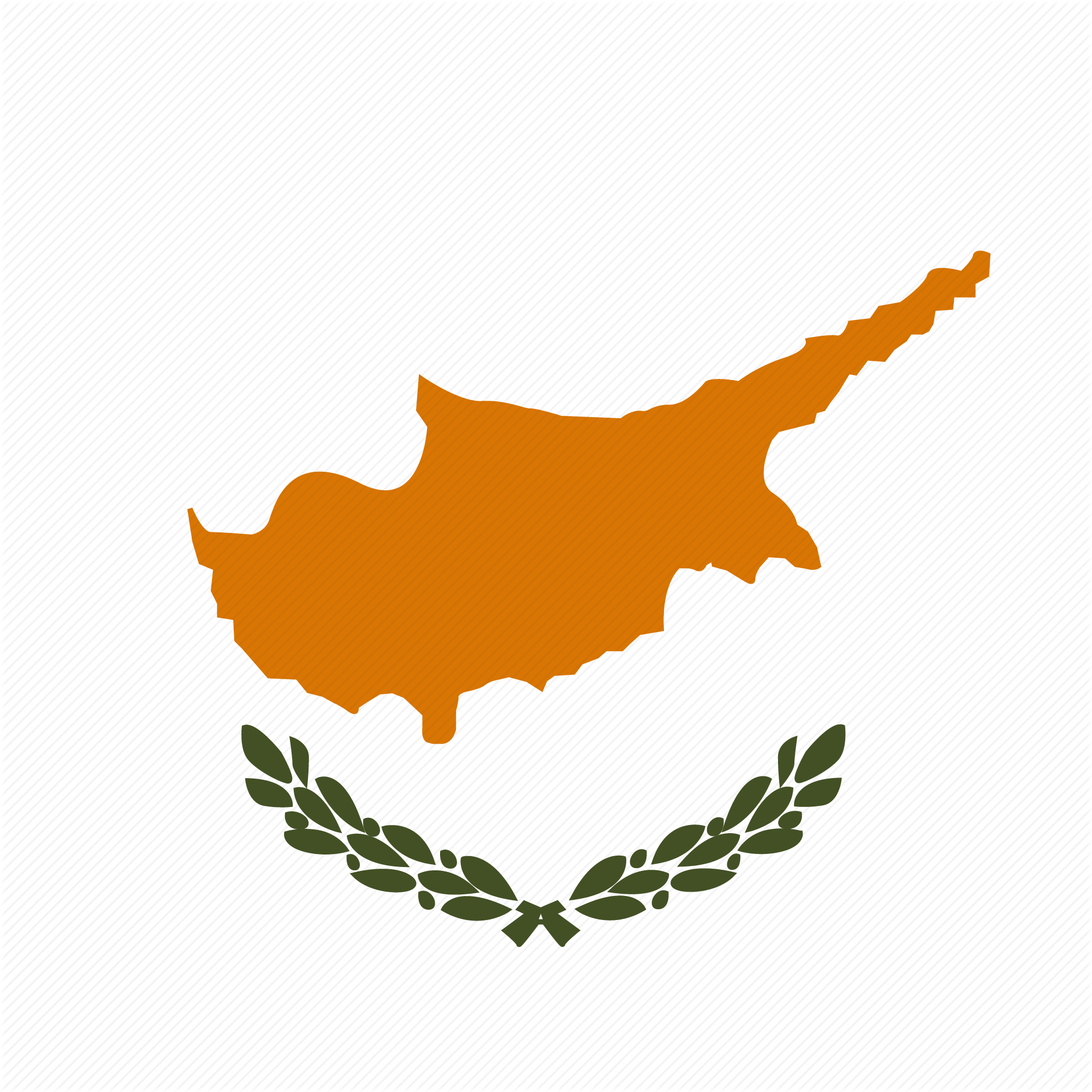 Cyprus Flag Clipart Icon - Cyprus Flag (2000x2000)