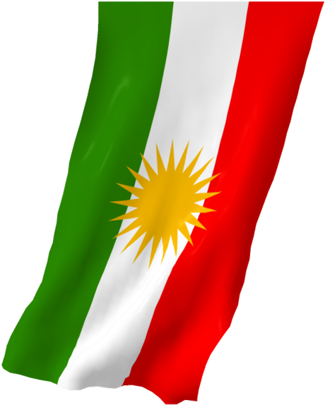 Kurdish Flag Clipart Png By Farhadguli - Kurdistan Flag Scroll Novelty Metal Magnet M-9321 (1024x576)