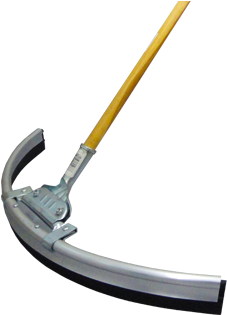 Ice Rink Supply Curved Rink Squeegee - Putter (418x314)
