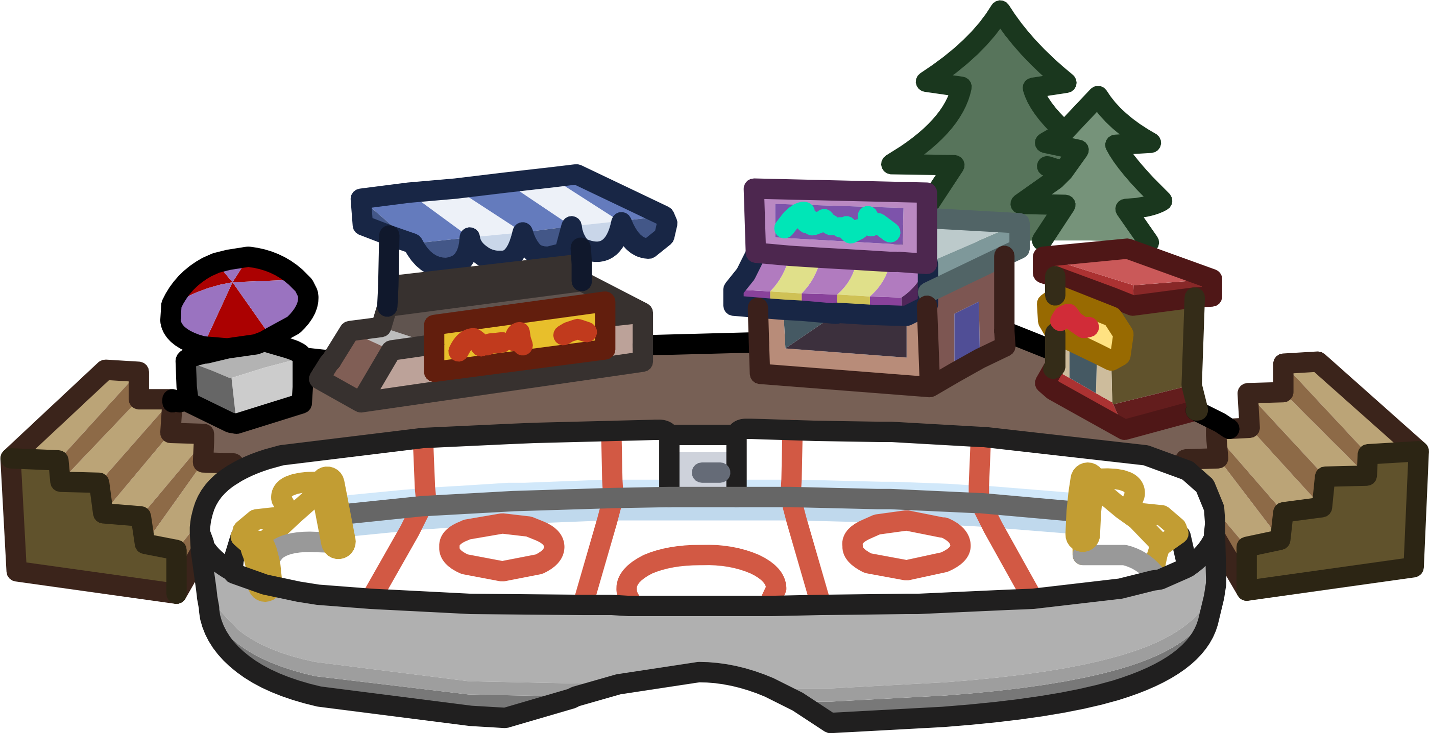 Ice Rink From Town - Ice Rink From Town (2799x1436)