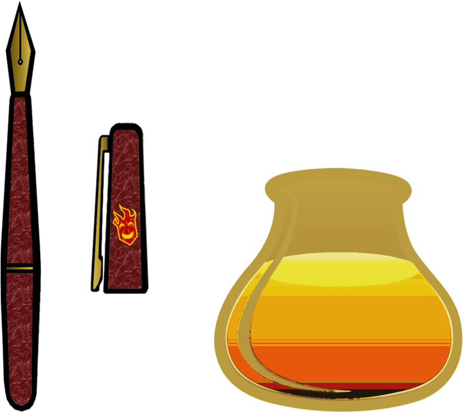 Firebrand's Pen And Ink Vial By Rancor-palmach - Firebrand's Pen And Ink Vial By Rancor-palmach (1024x919)