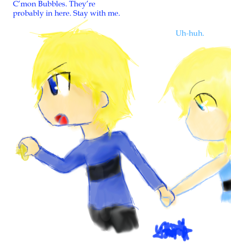 Bubbles And Boomer Sketch By Tarrotcake - Boomer And Bubbles Love Story (833x960)