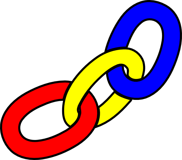 Links Clip Art At Clker - Chain Links Clip Art (600x527)