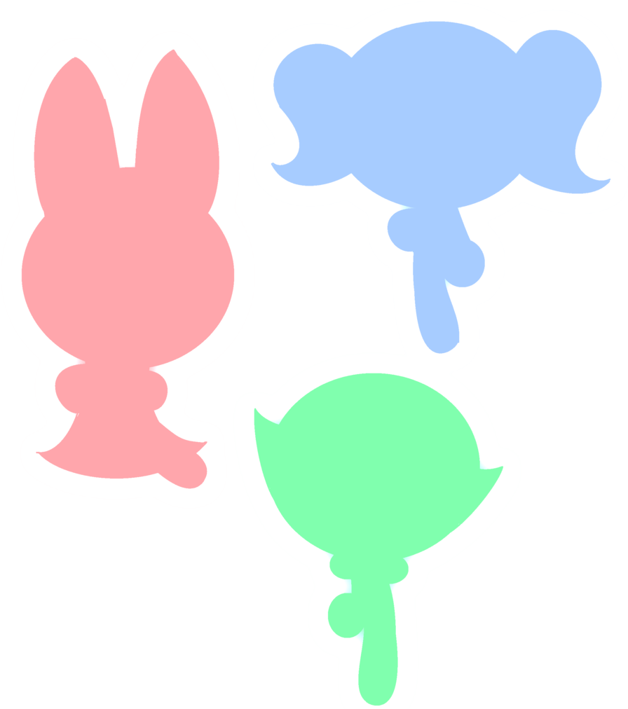 Pin Color The - Powerpuff Girls Silhouette (1024x1024)