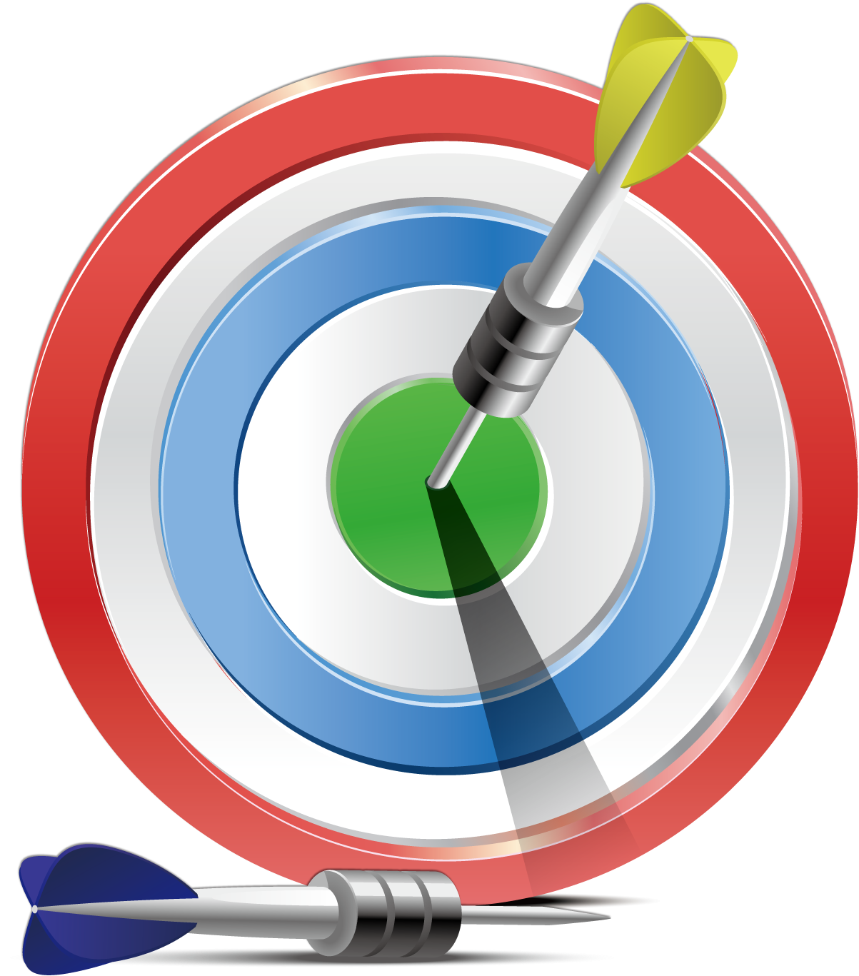 Vector Dart Target - Vectores Varios En Blanco Y Negro (1500x1500)