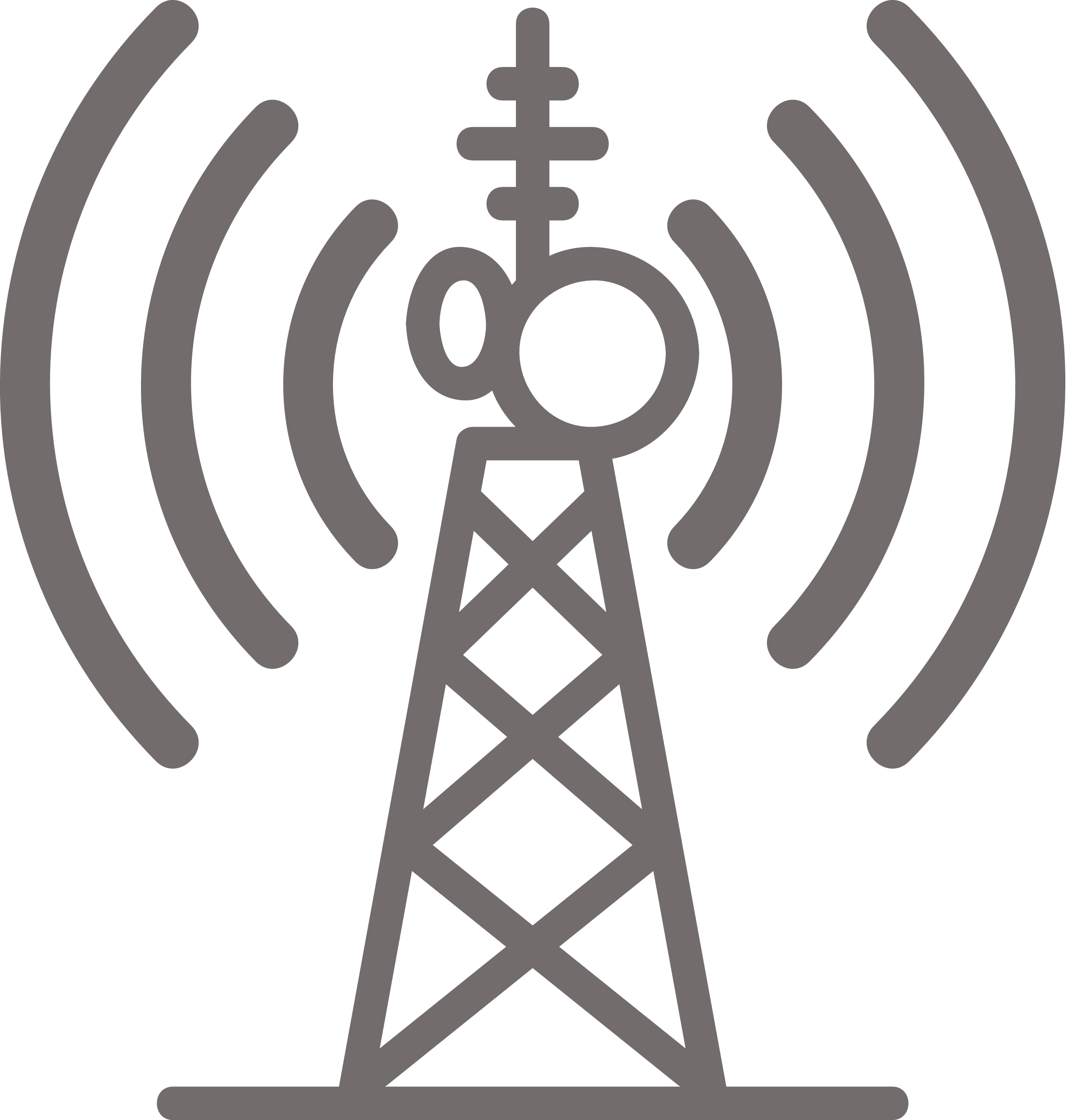 Free Radio Broadcast Clip Art - Telecommunications Tower Icon (2550x2675)