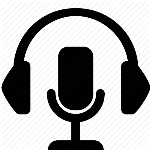 Radio Mic Logo For Kids - Microphone And Headphones Icon (512x512)