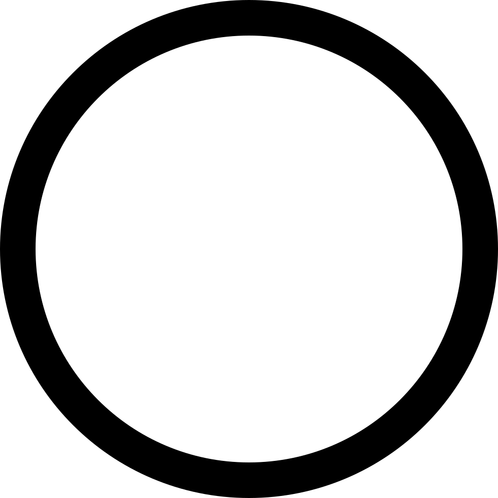 Radio Button Unselected Comments - Black Ring Png (980x980)